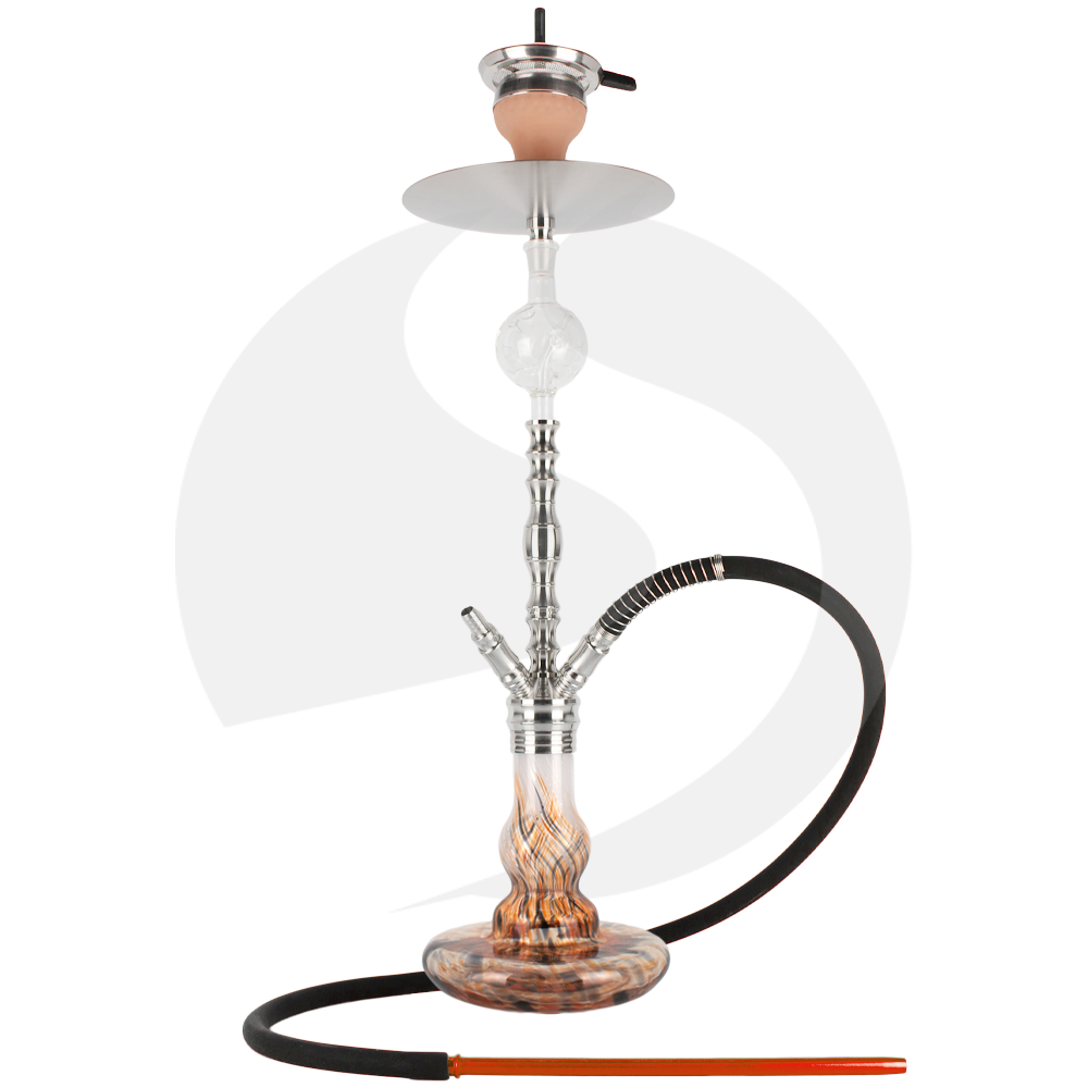 Papa Haram Hookah M05 - Weiß/Orange/Schwarz