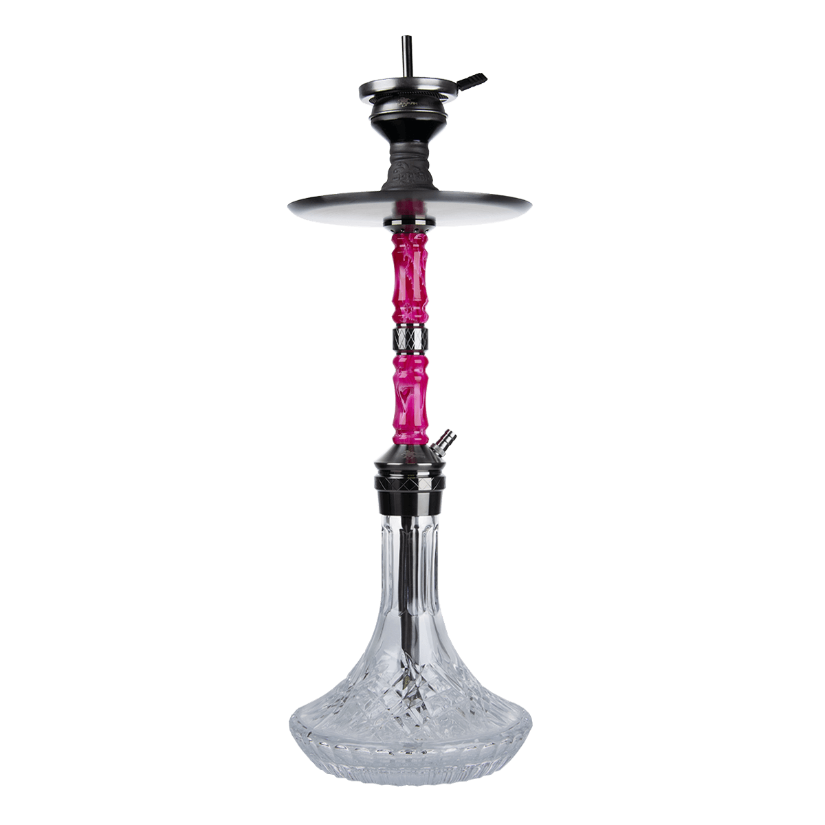 Jookah Shisha Royal Flush - Black Steel/Pink