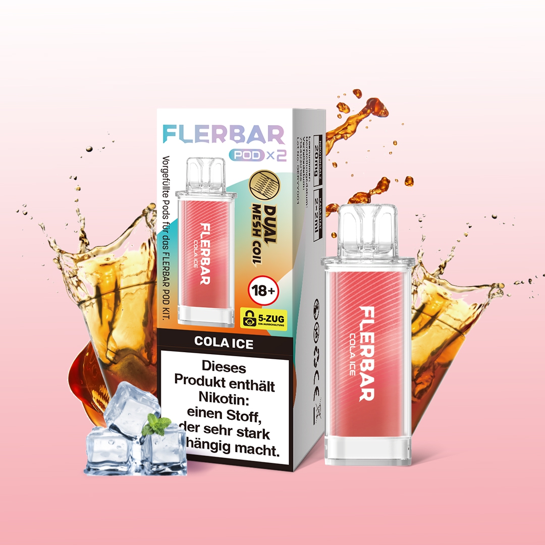 Flerbar POD (2stk) - Cola Ice 20mg