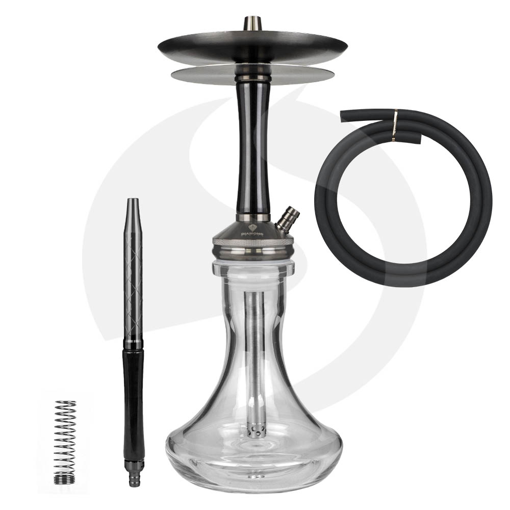 Diamond Hookah Mini Regent - Black/Clear