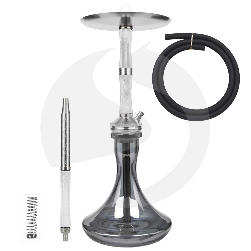 Diamond Hookah Excelsior - White/Black