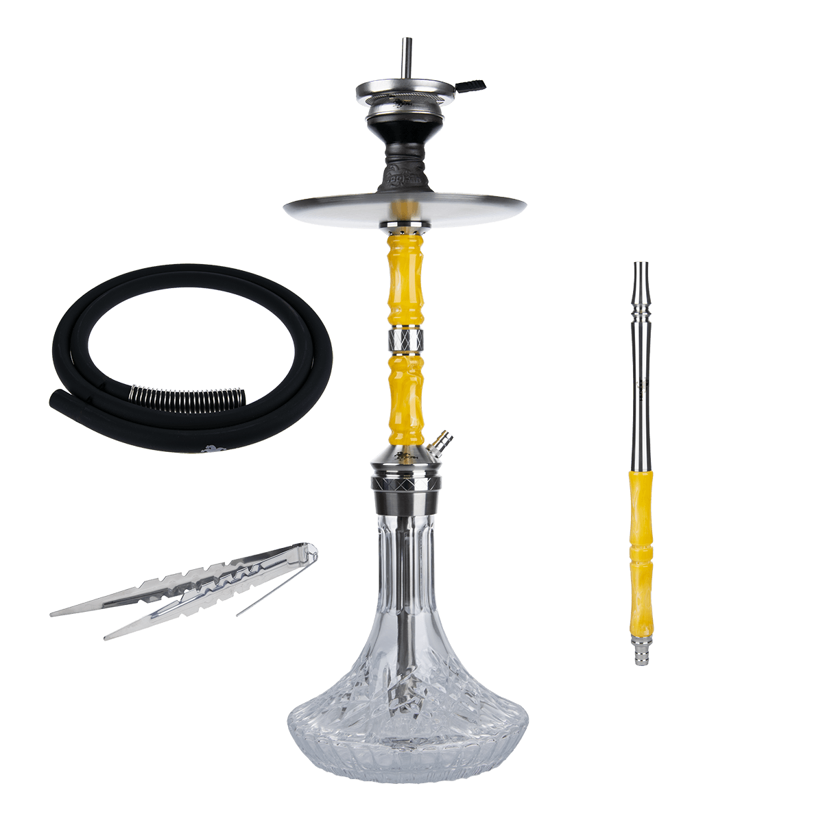 Jookah Shisha Royal Flush - Steel/Yellow