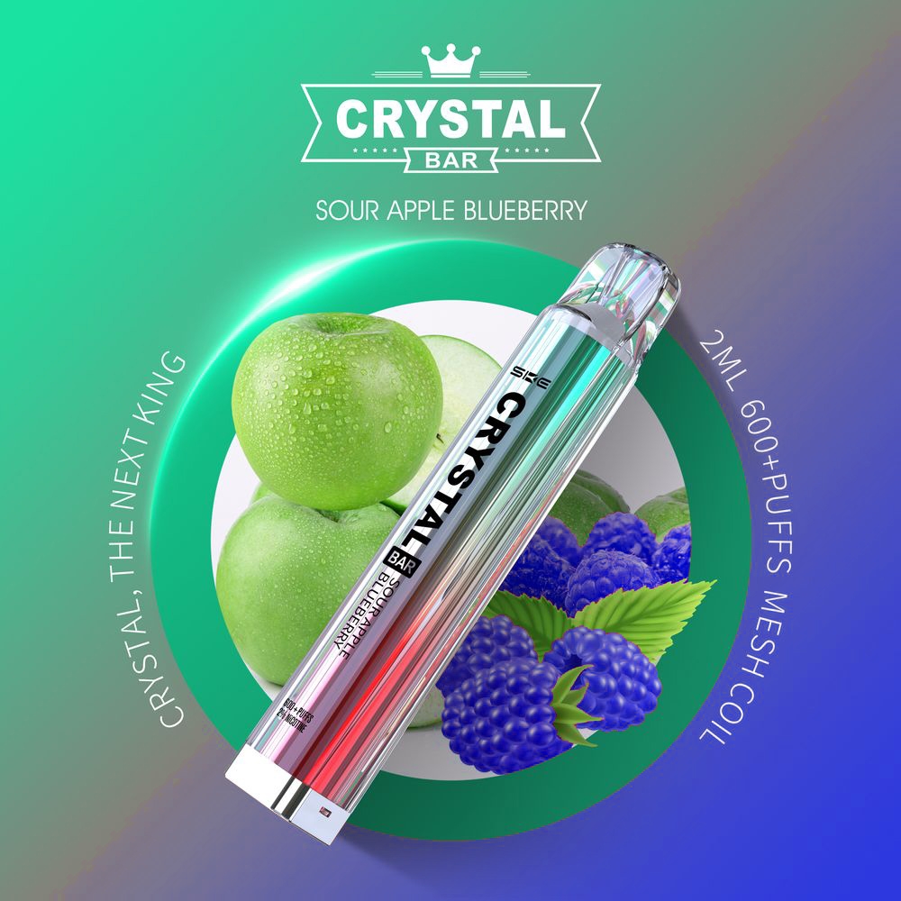 SKE Crystal Bar 600 - Sour Apple Blueberry 20mg