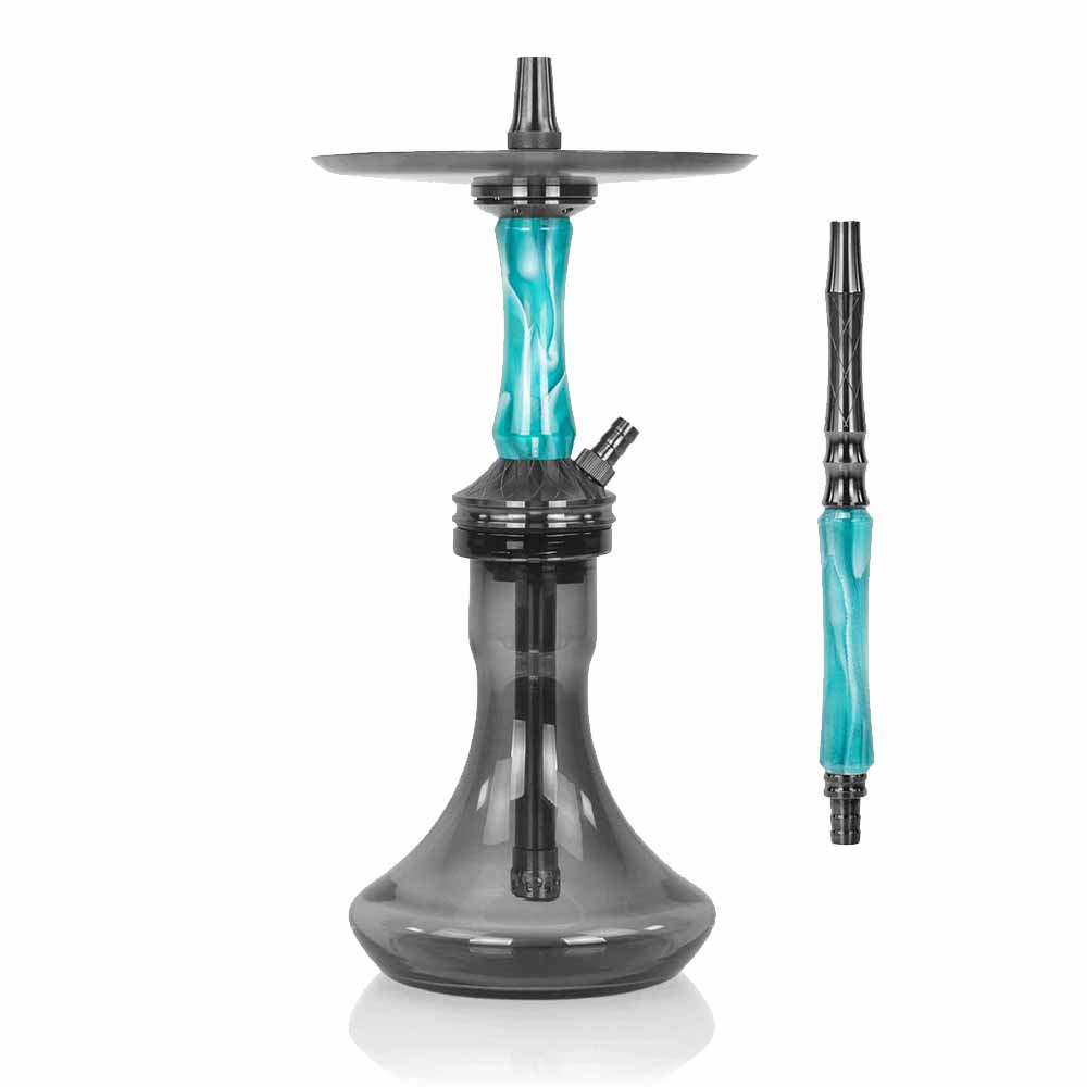 Ocean Hookah Kaif "S" 2nd Edition - Black/Turquoise