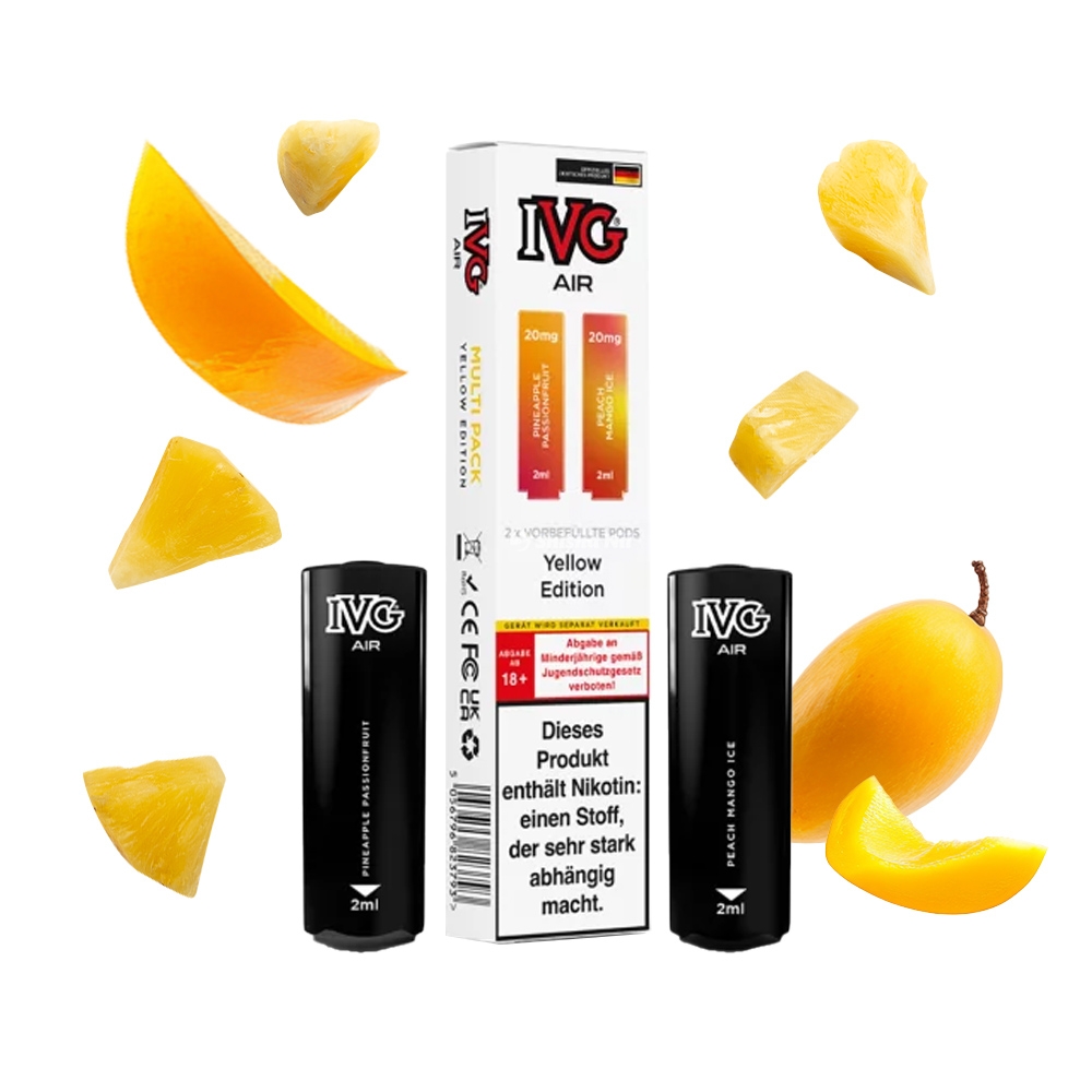 IVG AIR 2 in 1 POD (2er Pack) - Yellow Edition 20mg