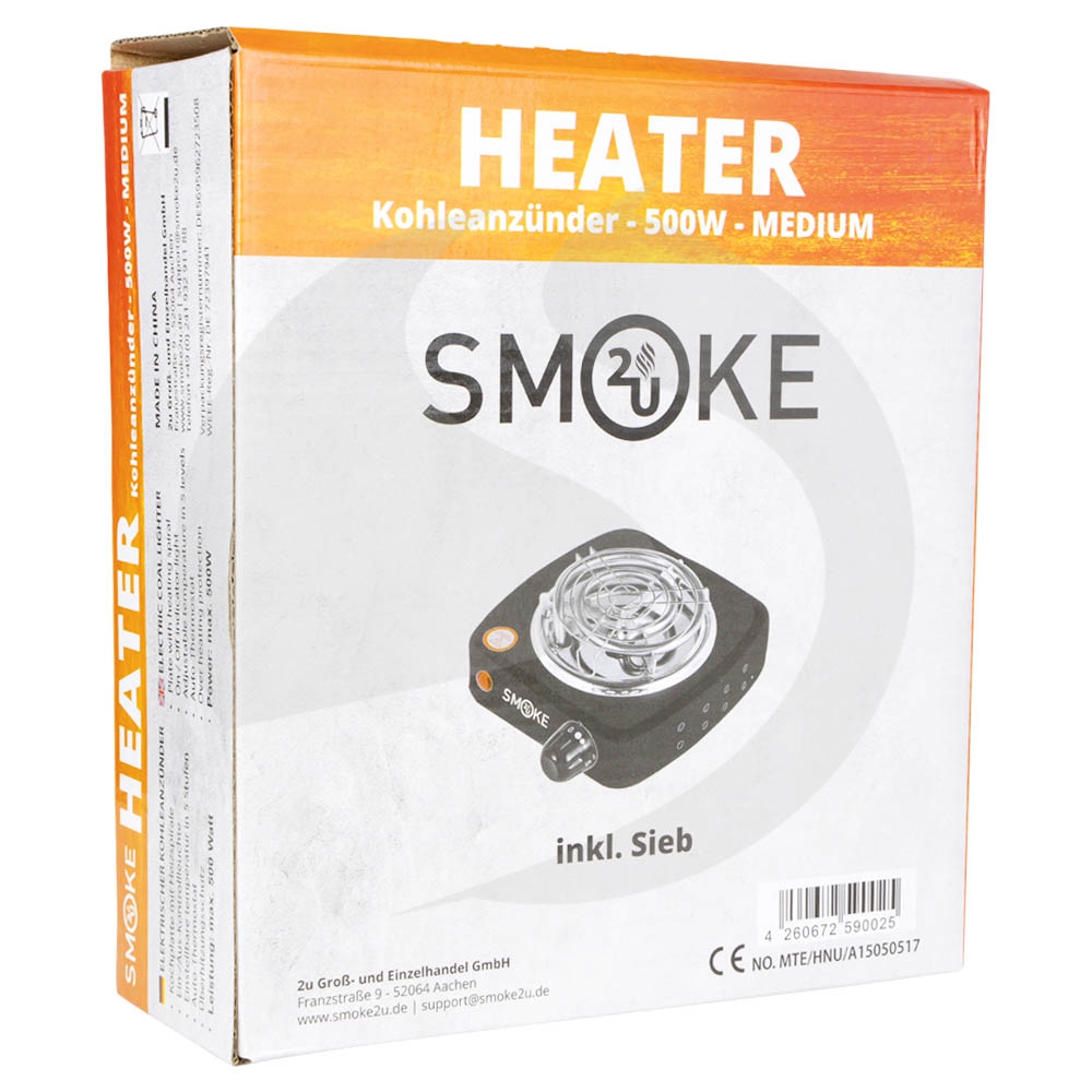 Smoke2u Kohleanzünder - Hot Plate Medium 500W