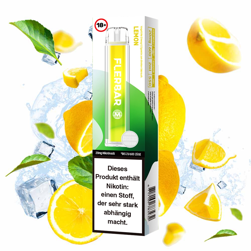 Flerbar M E-Shisha 600 - Lemon 20mg