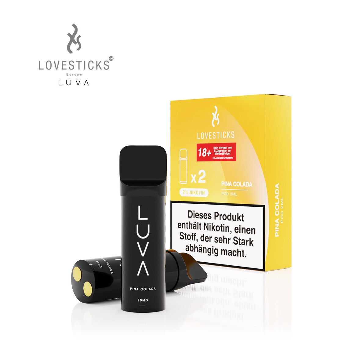 Luva Lovesticks POD Duo Pack - Pina Colada