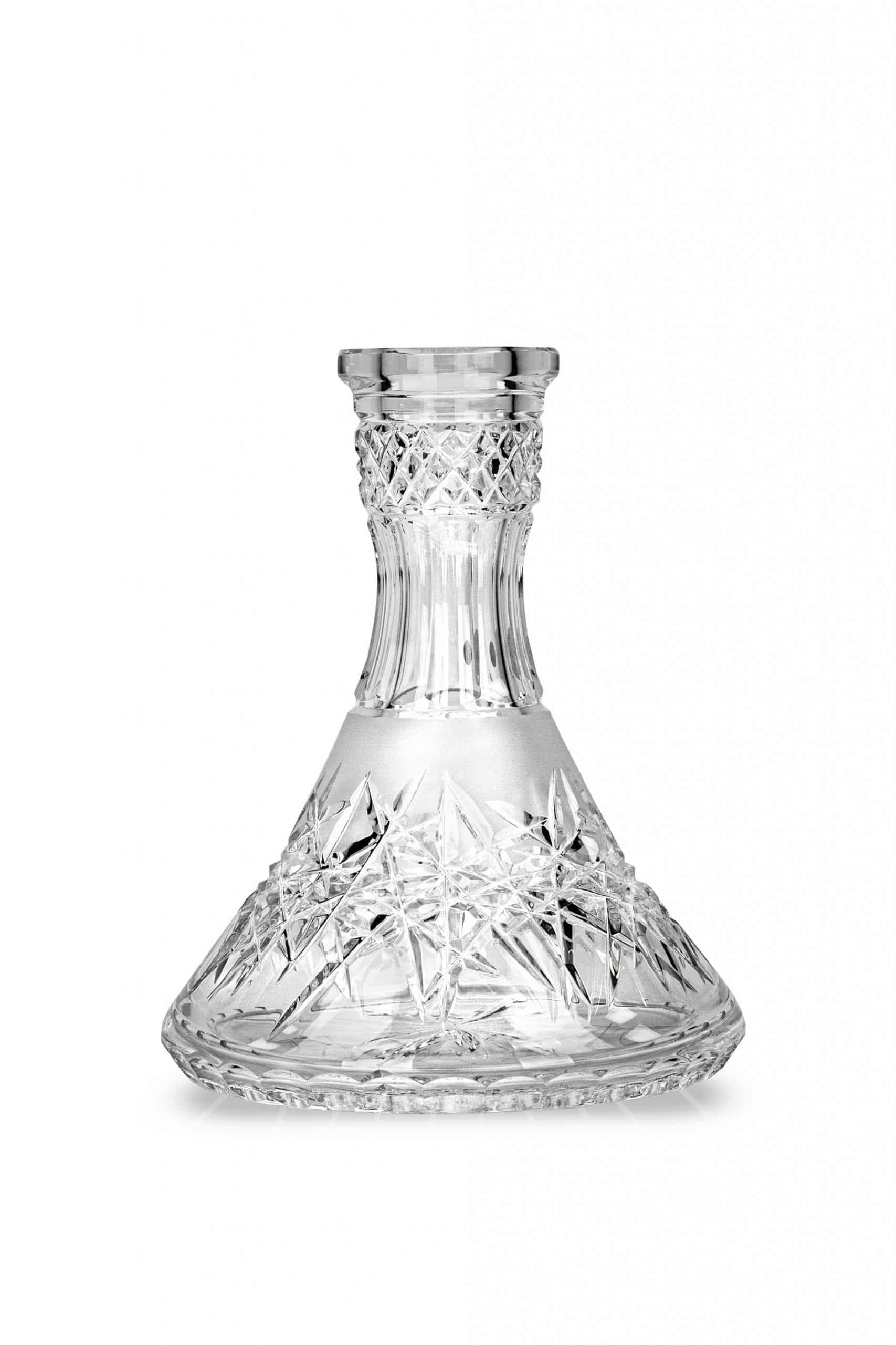 Caesar Crystal Bowl - Cone Wild Cut Iced Clear