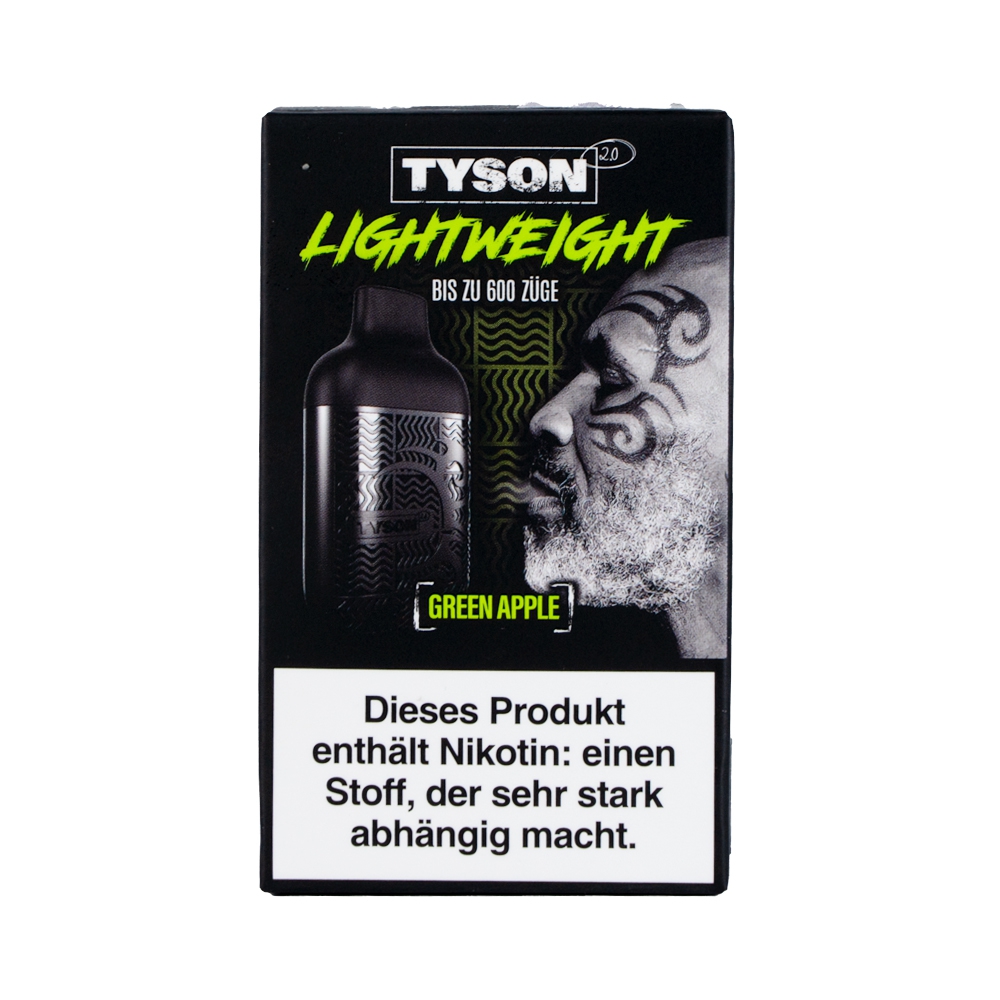 Tyson Vape 2.0 Lightweight - Green Apple 20mg