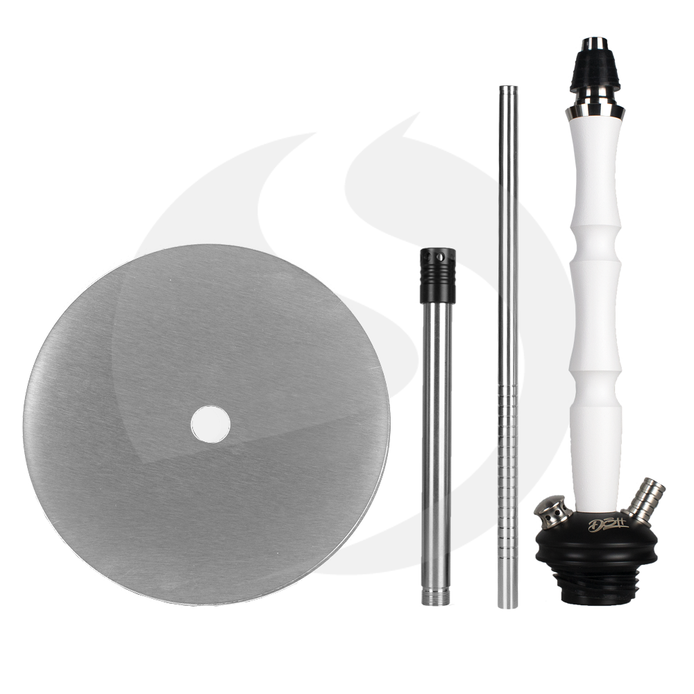 DSH Shisha Eco White Matt Rauchsäulenset