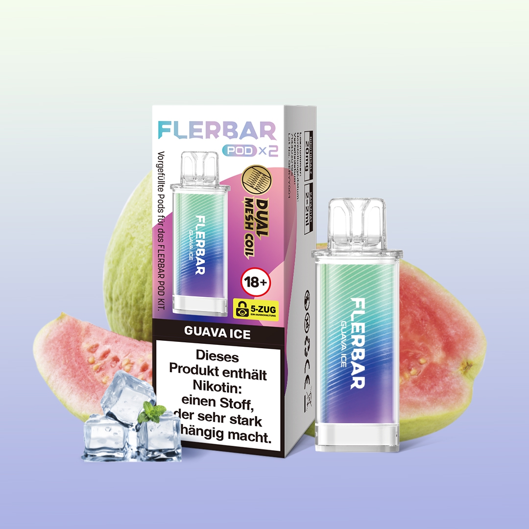 Flerbar POD (2stk) - Guava Ice 20mg