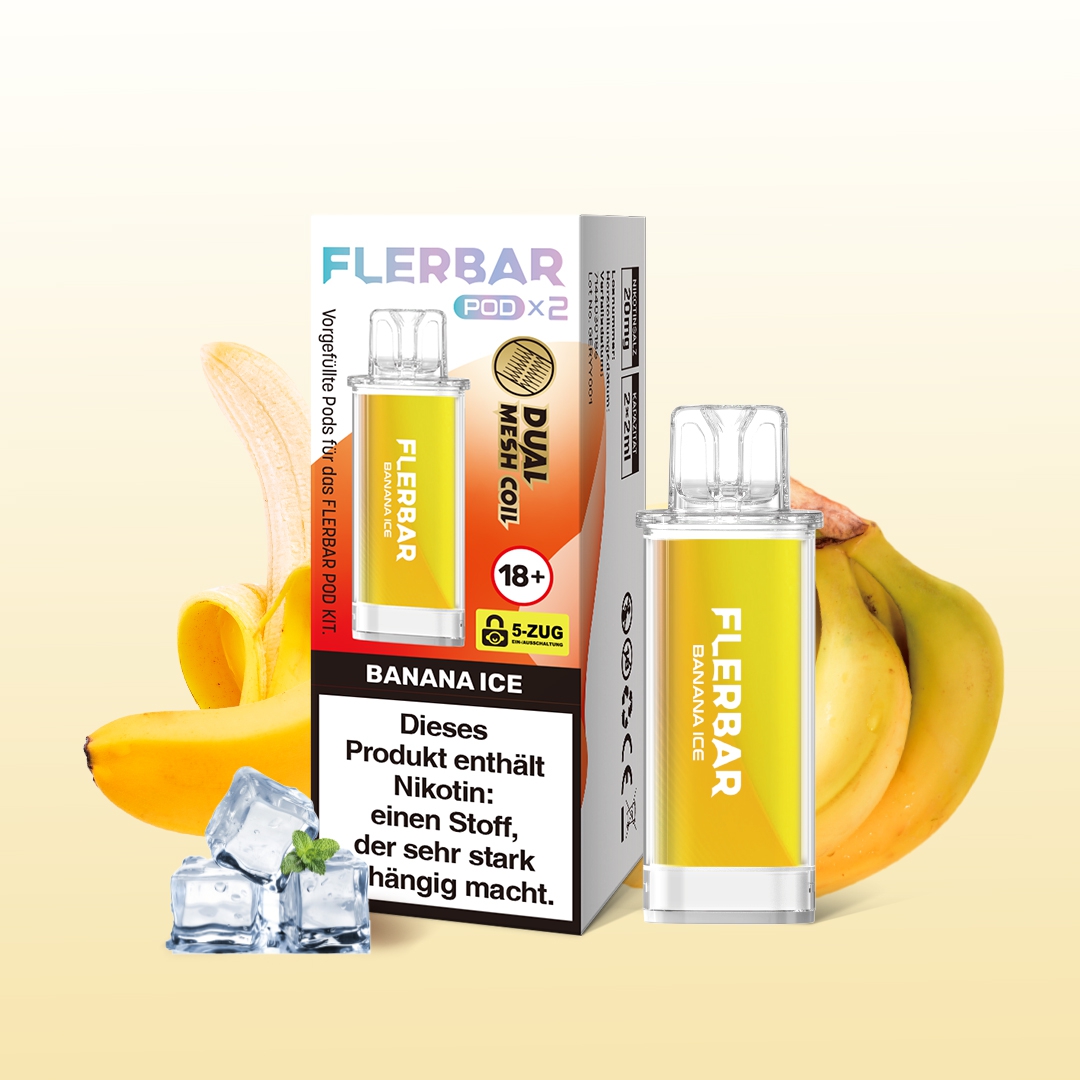 Flerbar POD (2stk) - Banana Ice 20mg