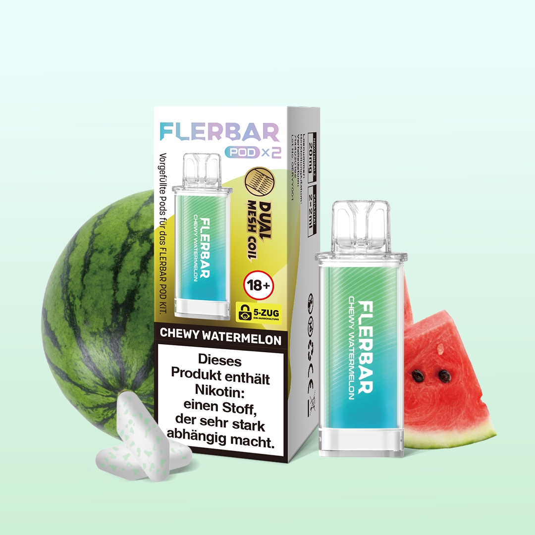 Flerbar POD (2stk) - Chewy Watermelon 20mg