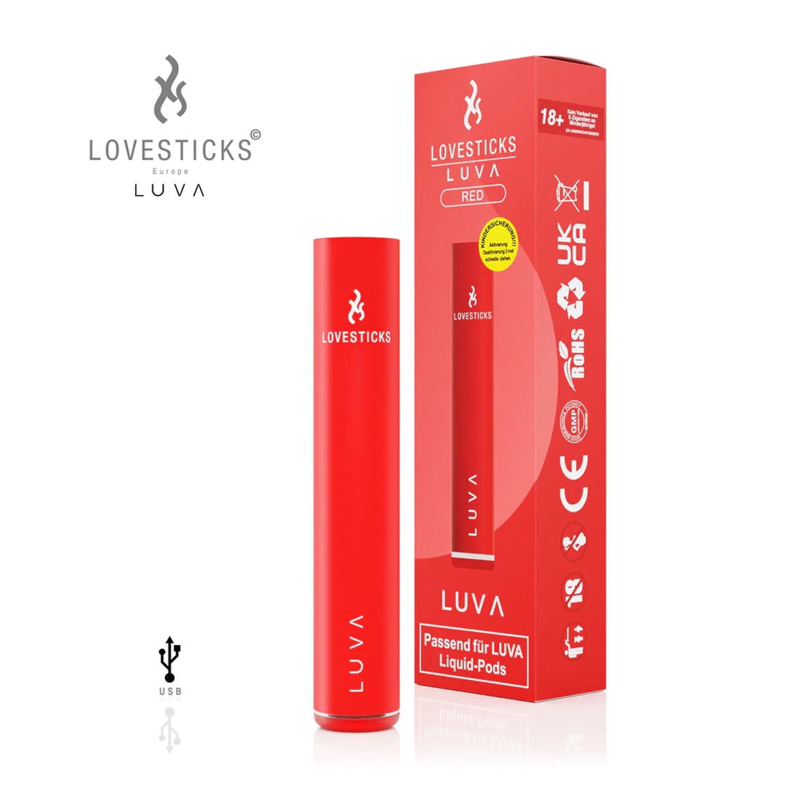 Luva Lovestick Basisgerät - Rot