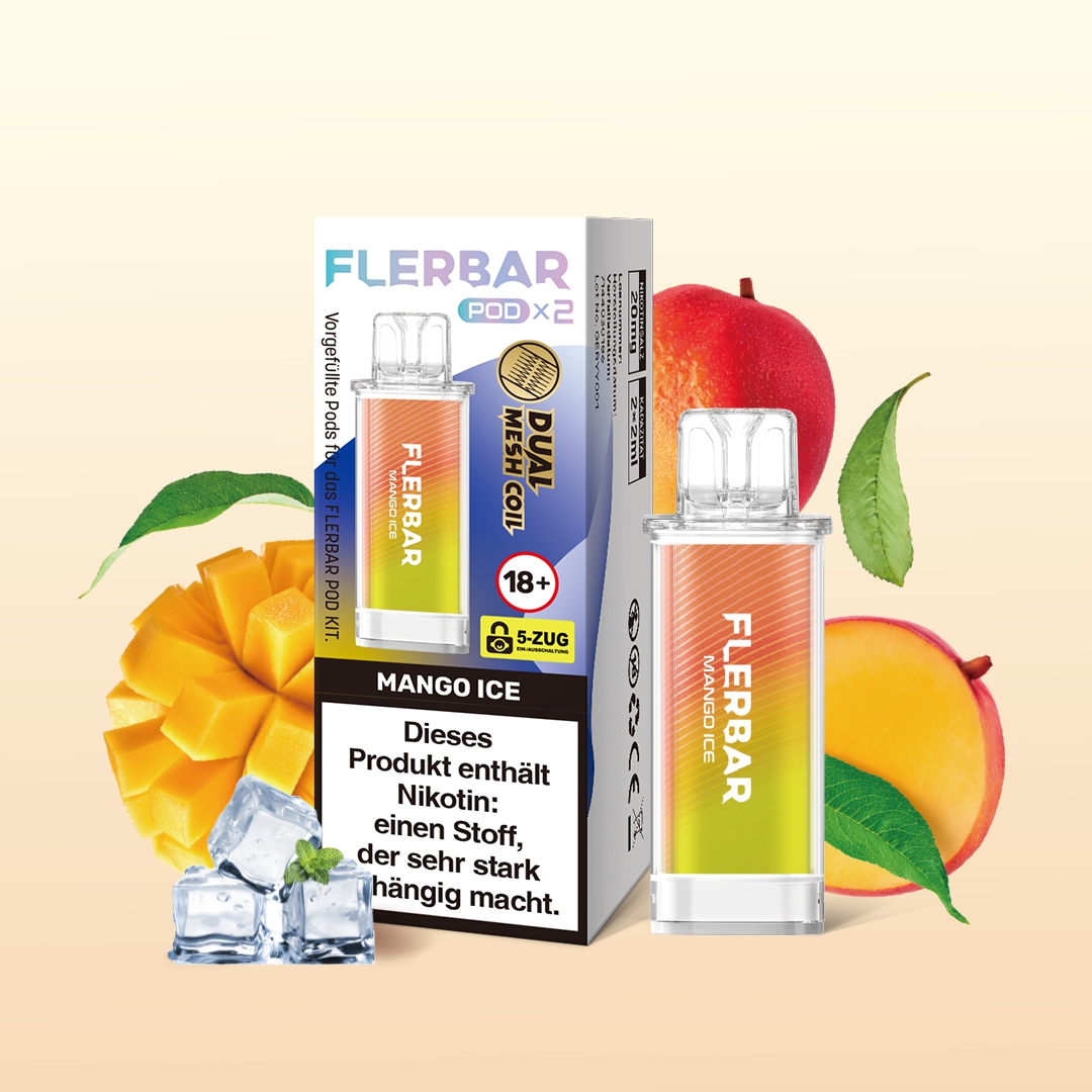 Flerbar POD (2stk) - Mango Ice 20mg