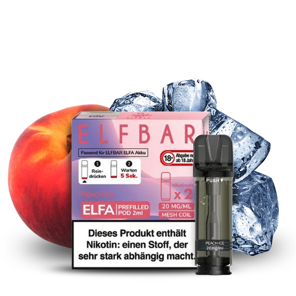 Elfbar ELFA Prefilled POD (2stk) - Peach Ice 20mg