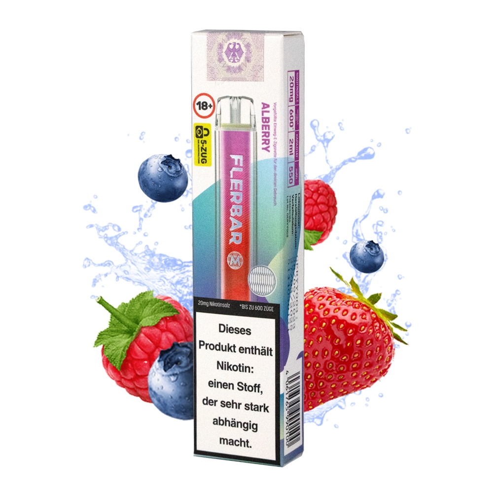 Flerbar M E-Shisha 600 - Alberry 20mg