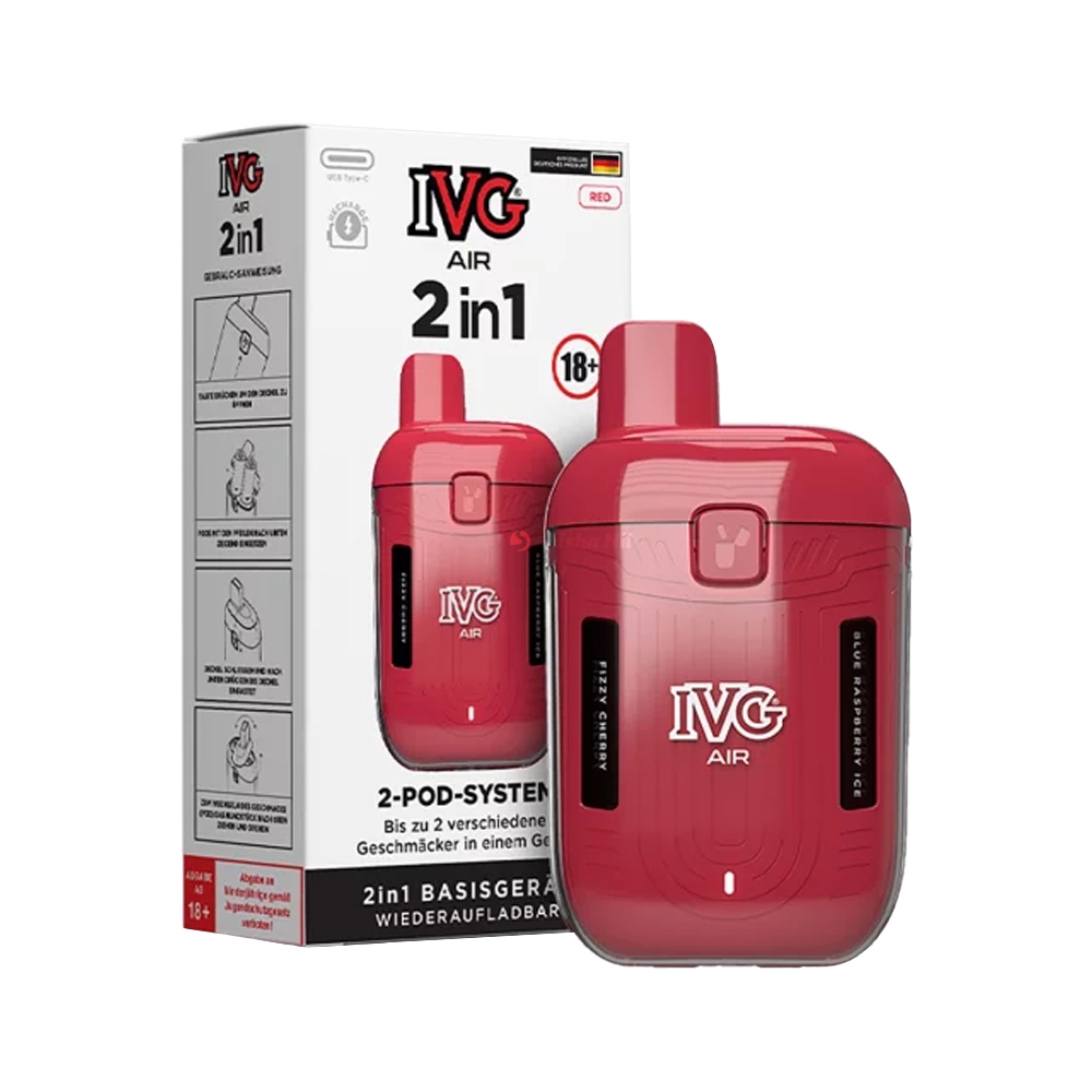 IVG AIR 2 in 1 Akkuträger - Red