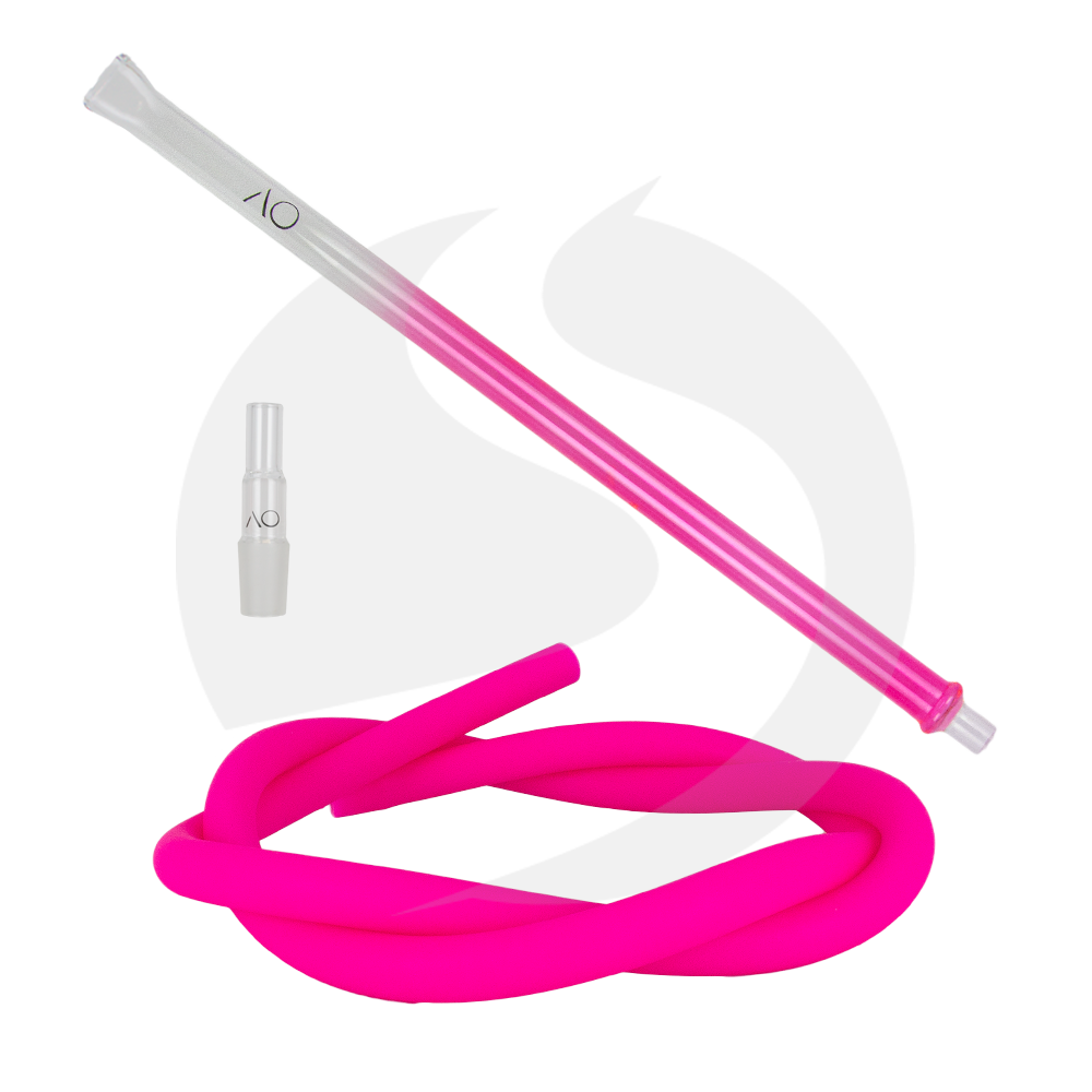 AO Hookah Glasmundstück SET - Flat Pink