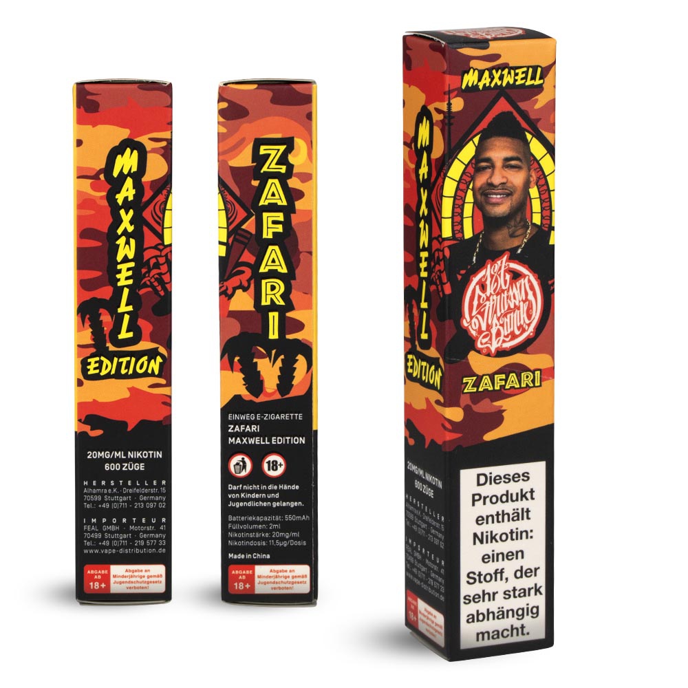 187 Strassenbande 600 Vape 0mg - Zafari