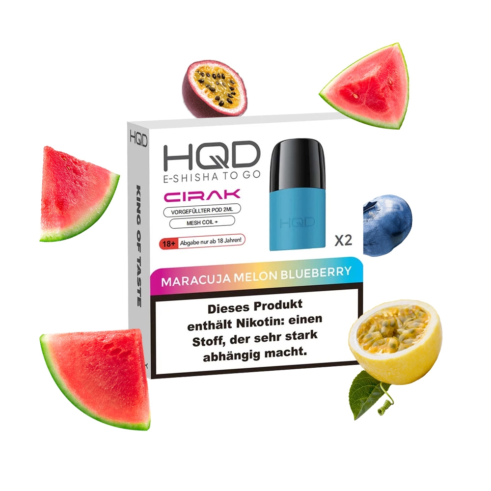 HQD Cirak - Maracuja Melon Blueberry - Pod (2er Pack)