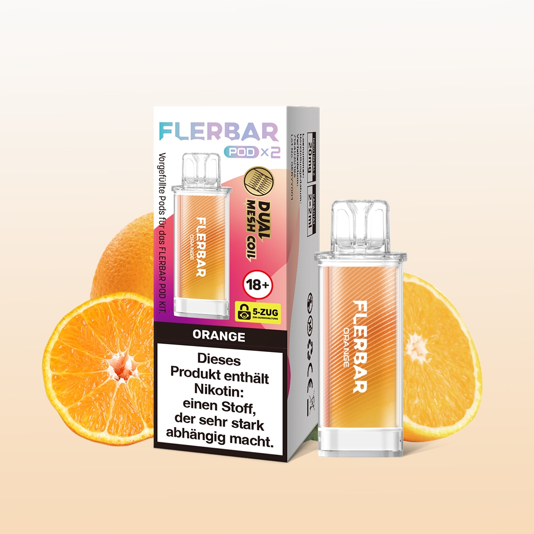 Flerbar POD (2stk) - Orange 20mg