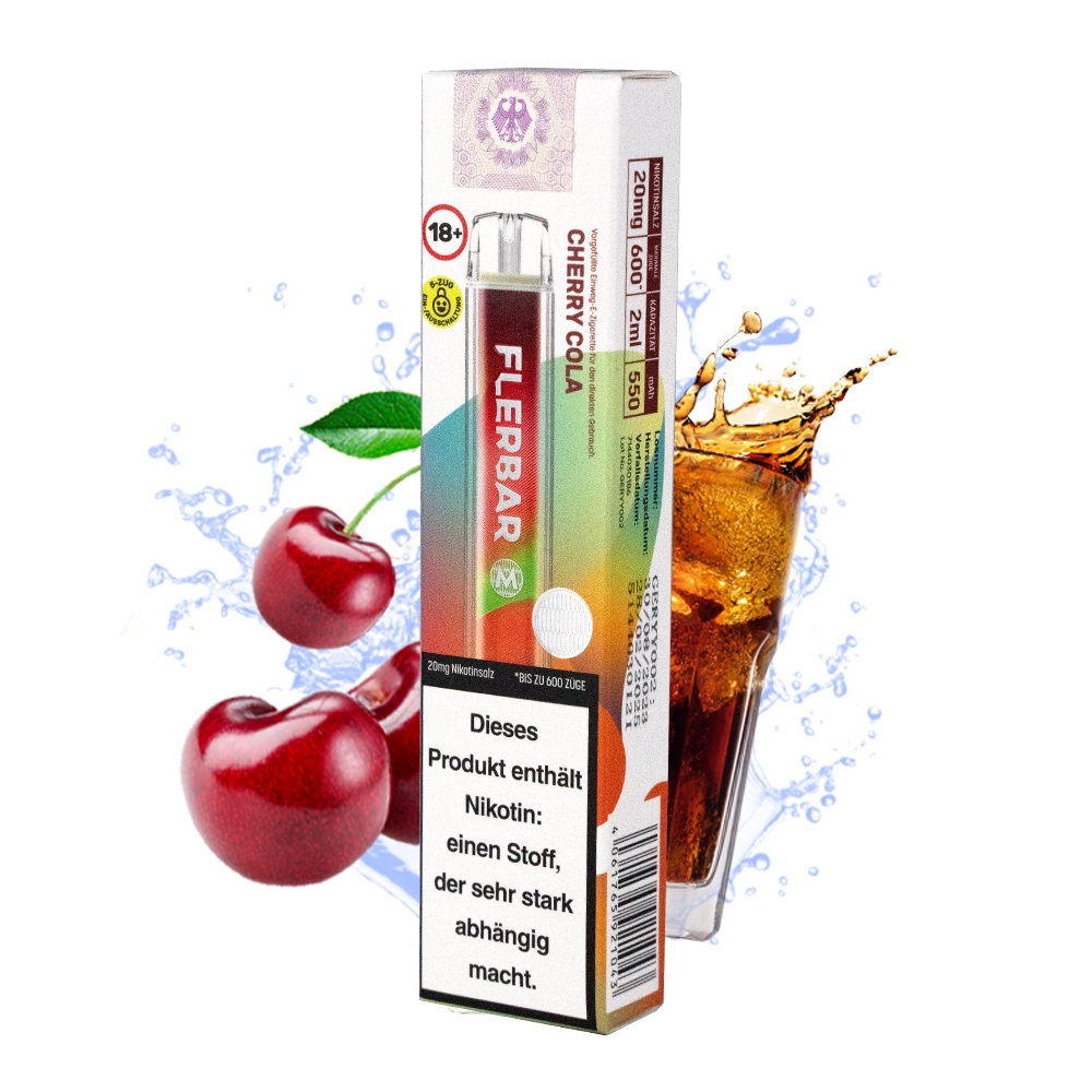 Flerbar M E-Shisha 600 - Cherry Cola 20mg