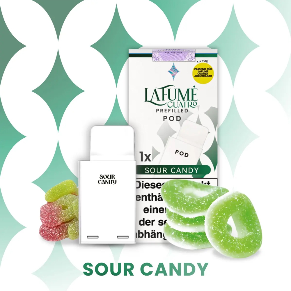 La Fume Cuatro POD (1 stk) - Sour Candy 20mg