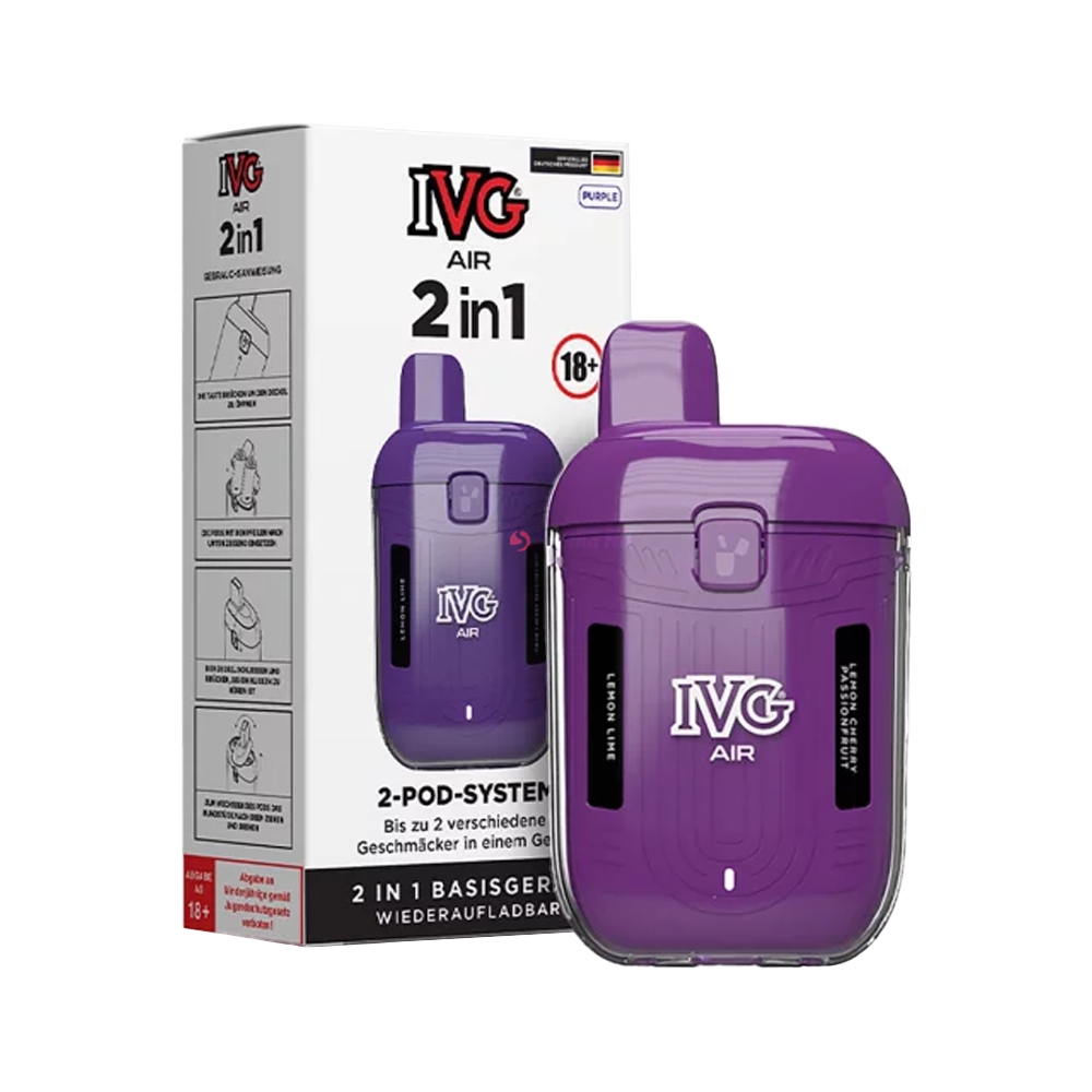 IVG AIR 2 in 1 Akkuträger - Purple