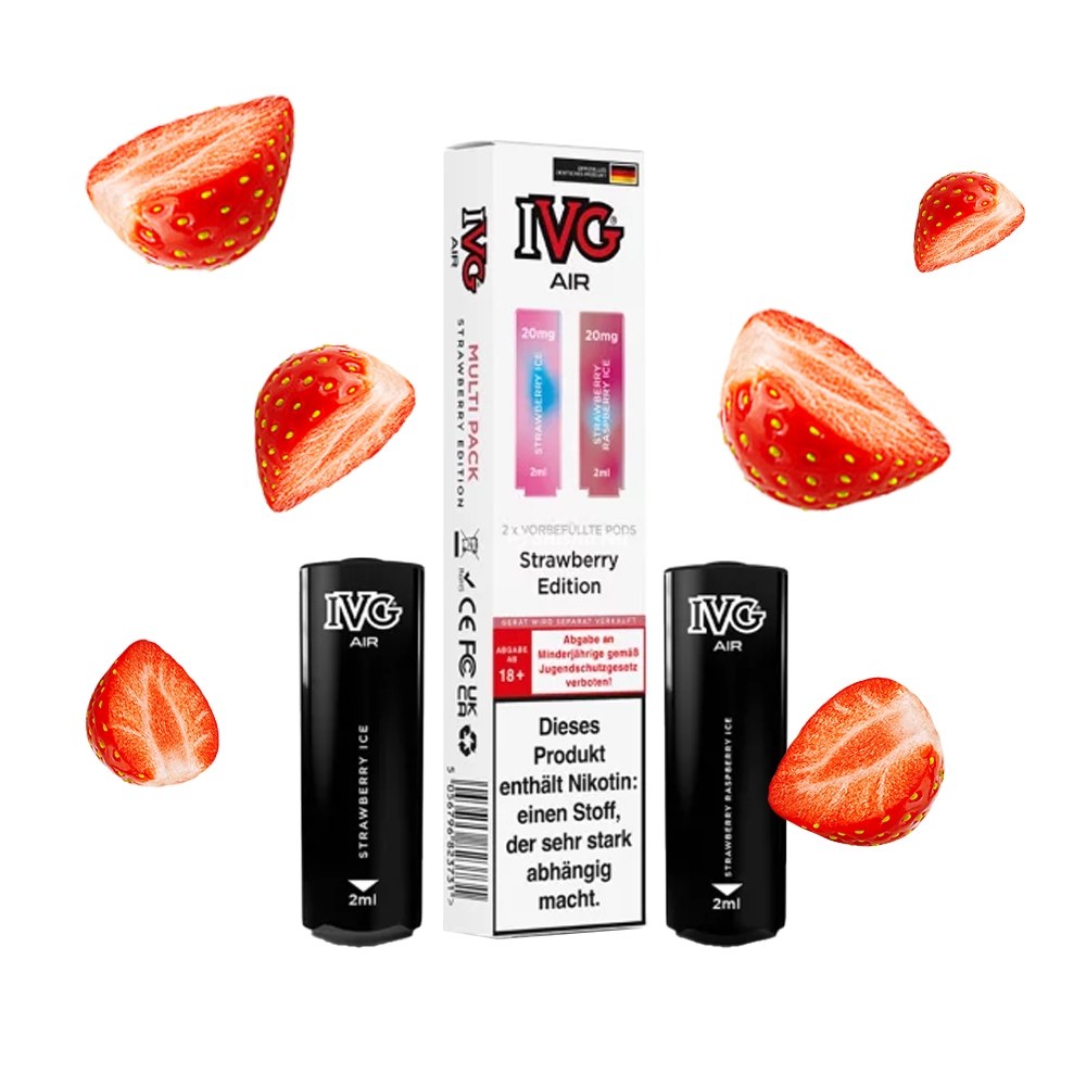 IVG AIR 2 in 1 POD (2er Pack) - Strawberry Edition 20mg