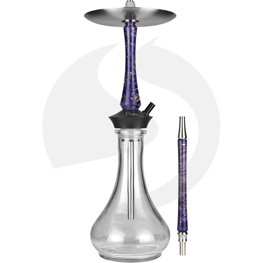 Union Hookah Sleek Stabilized Wood - Purple