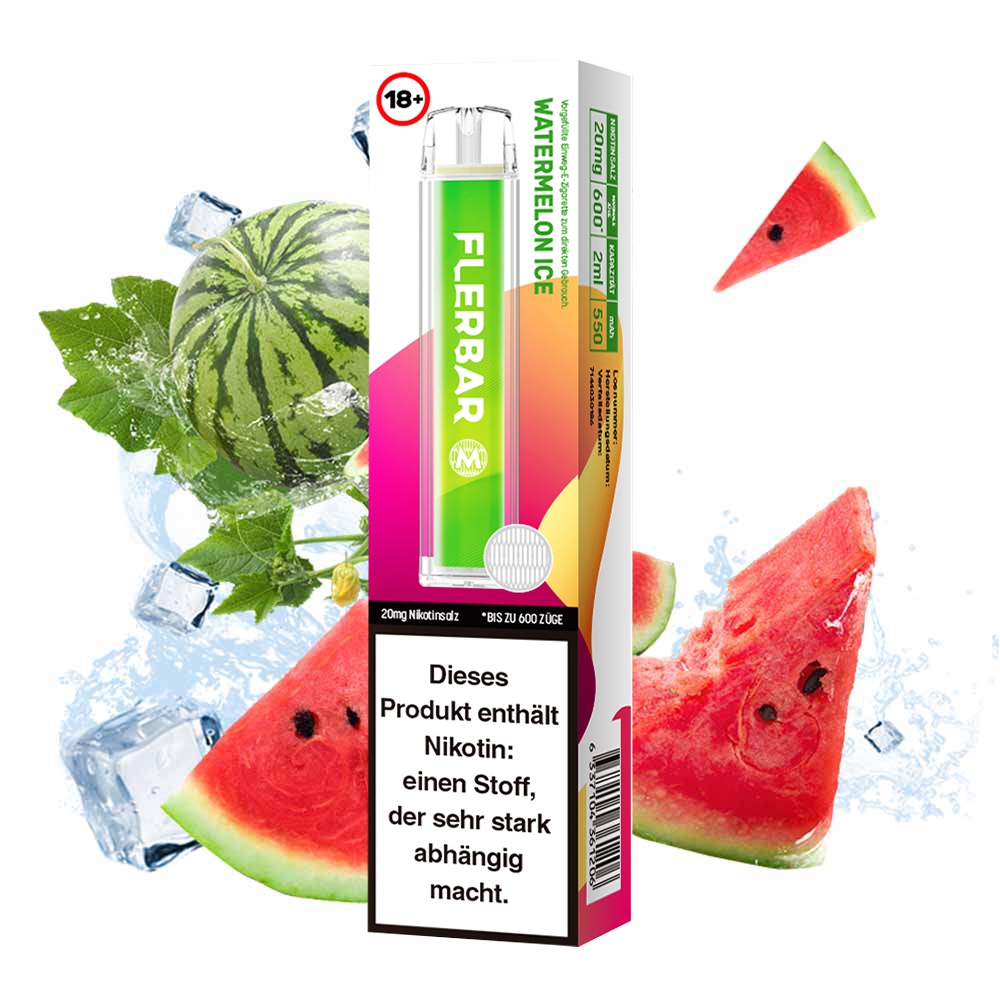 Flerbar M E-Shisha 600 - Watermelon Ice 20mg