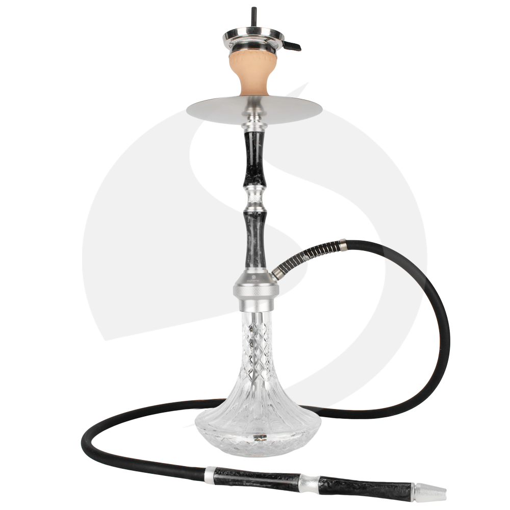 Cyborg Hookah Darf Wader - Silver Black Saudi