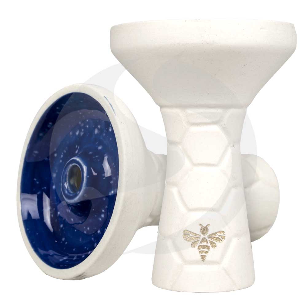 Bee Hookah Phunnel Inside Glazed - White Sapphire