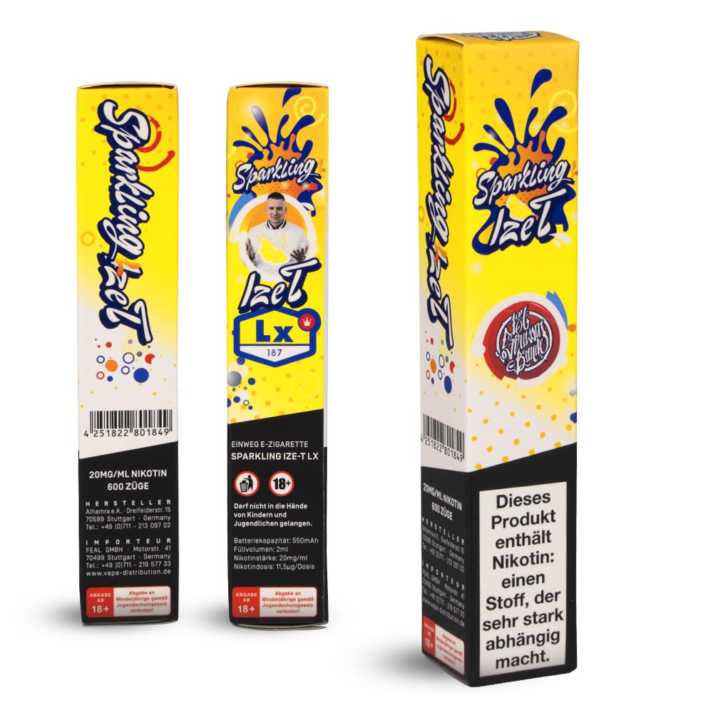 187 Strassenbande 600 Vape 0mg - Sparkling IZE-T