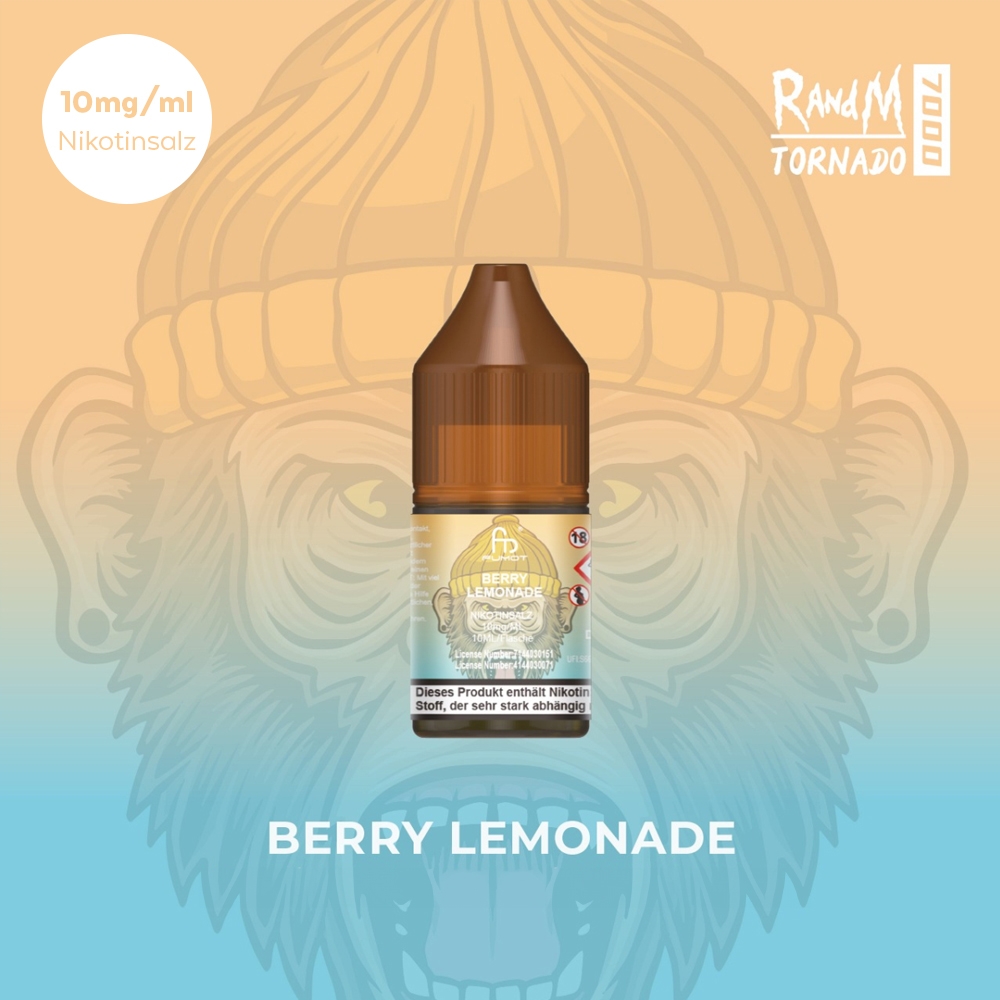 RandM Tornado Liquid 10ml - Berry Lemonade 10mg