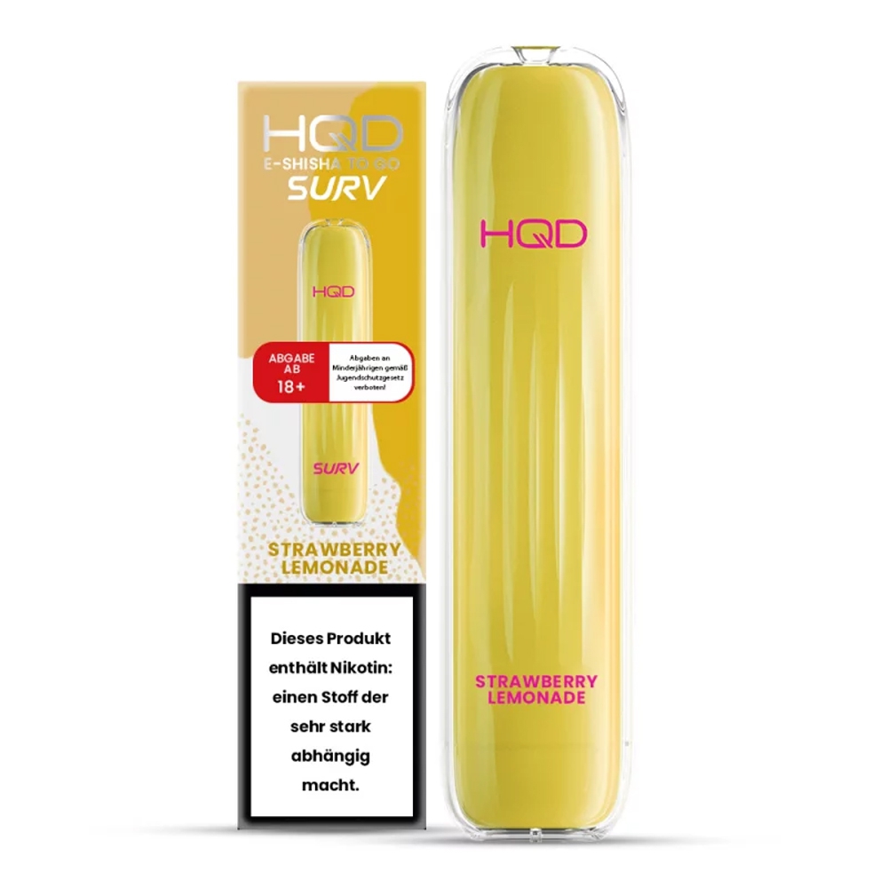 HQD E-Shisha Surv 600 - Strawberry Lemonade