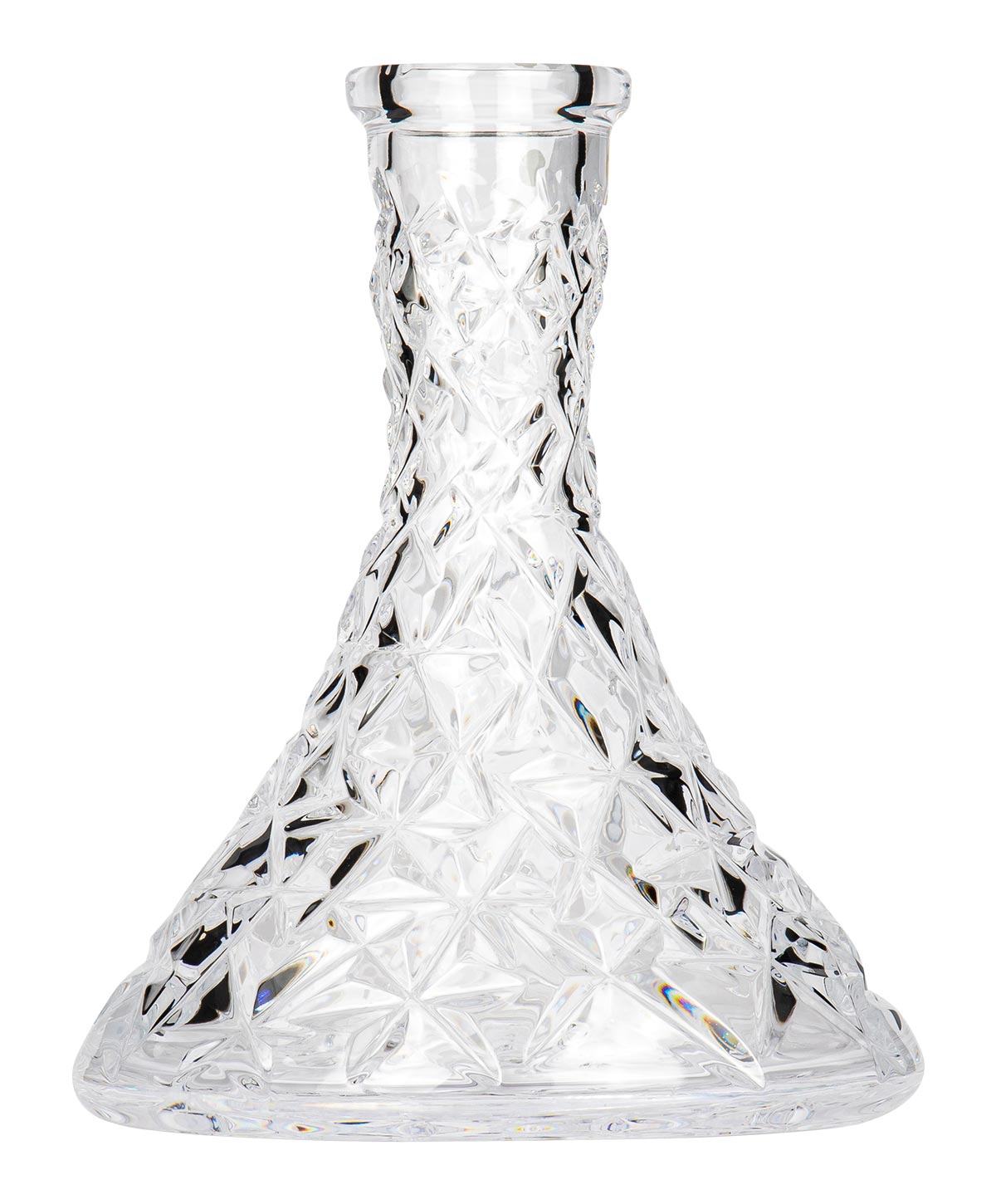 Caesar Crystal Bowl - Cone Rock Clear