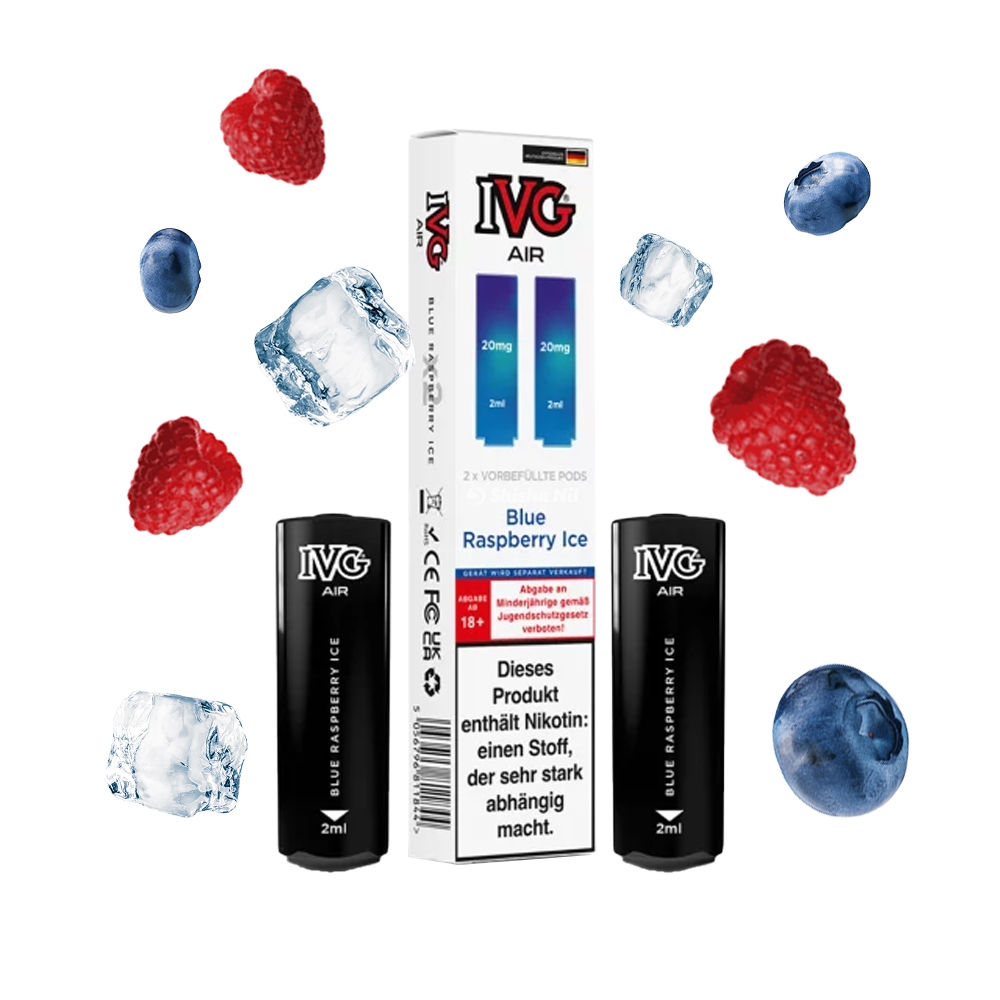 IVG AIR 2 in 1 POD (2er Pack) - Blue Raspberry Ice 20mg