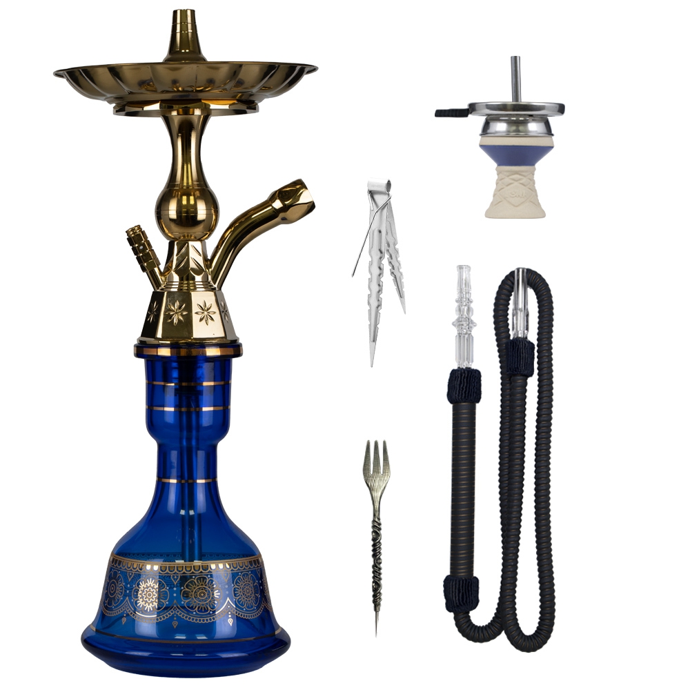 Luna Hookah Small Tradi - Deep Blue