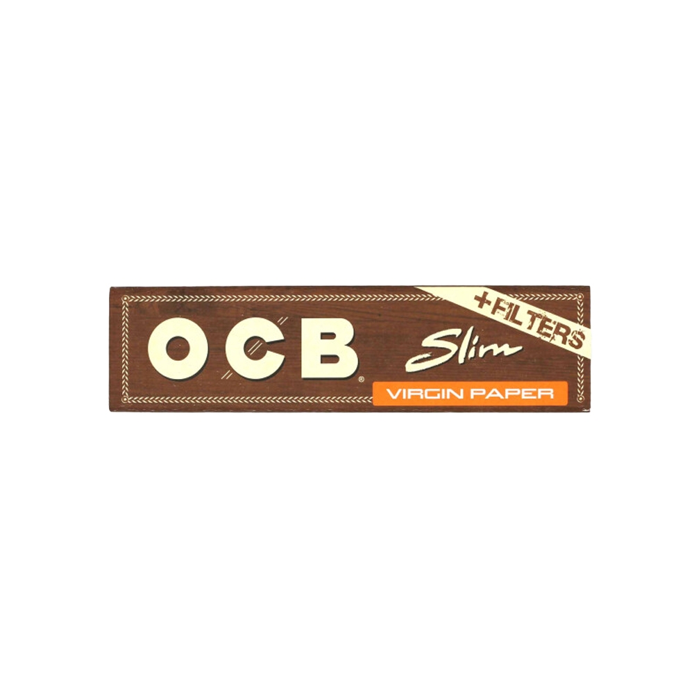 OCB Virgin King Size Slim mit Tips - unbleached