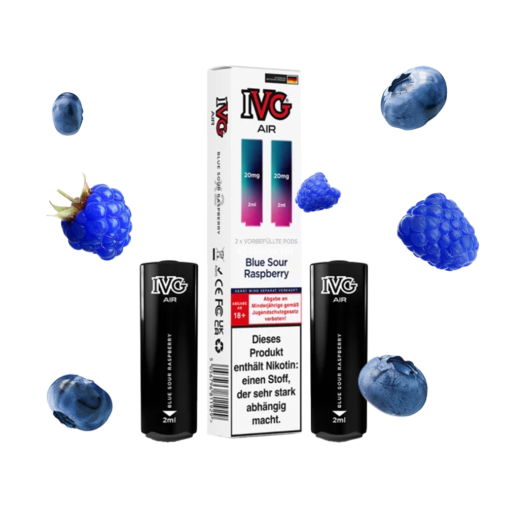 IVG AIR 2 in 1 POD (2er Pack) - Blue Sour Raspberry 20mg