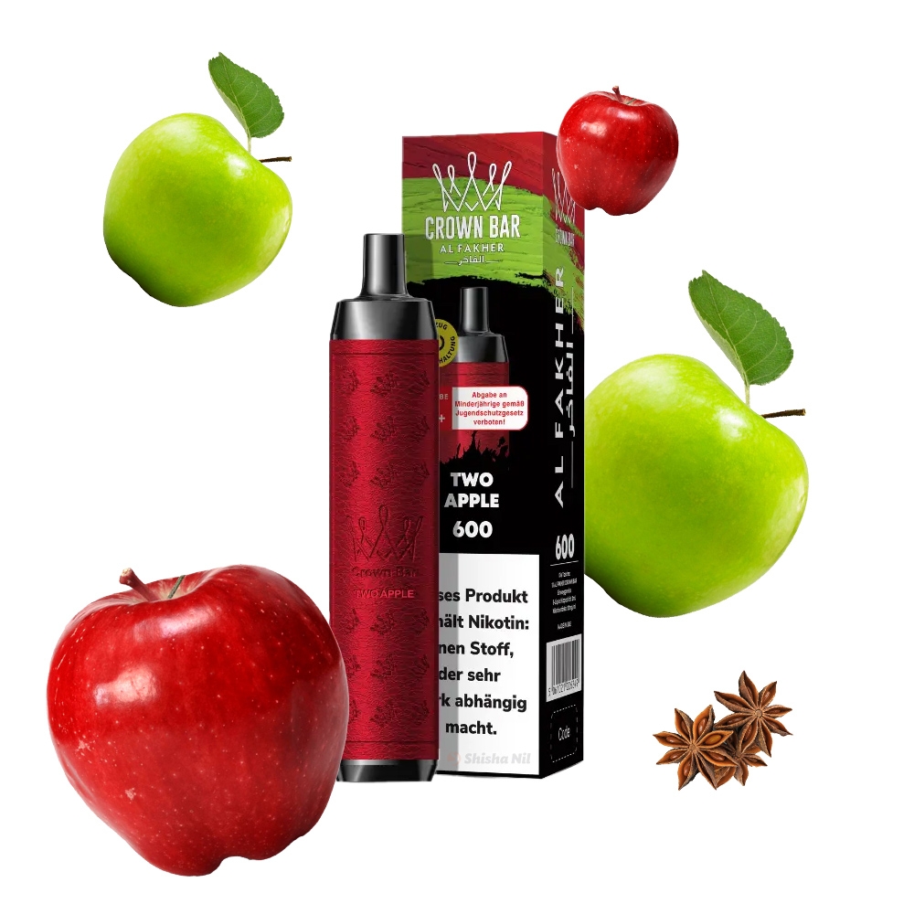 Al Fakher Crown Bar 600 - Two Apple