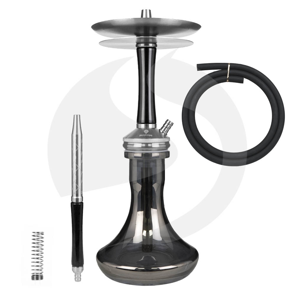 Diamond Hookah Mini Regent - Black PVD/Black