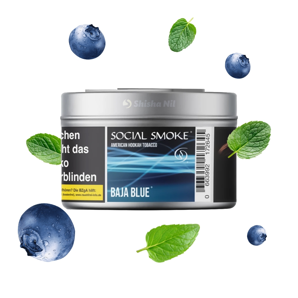 Social Smoke 200g - Baja Blue