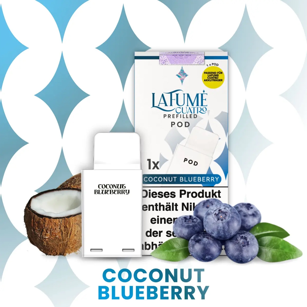 La Fume Cuatro POD (1 stk) - Coconut Blueberry 20mg