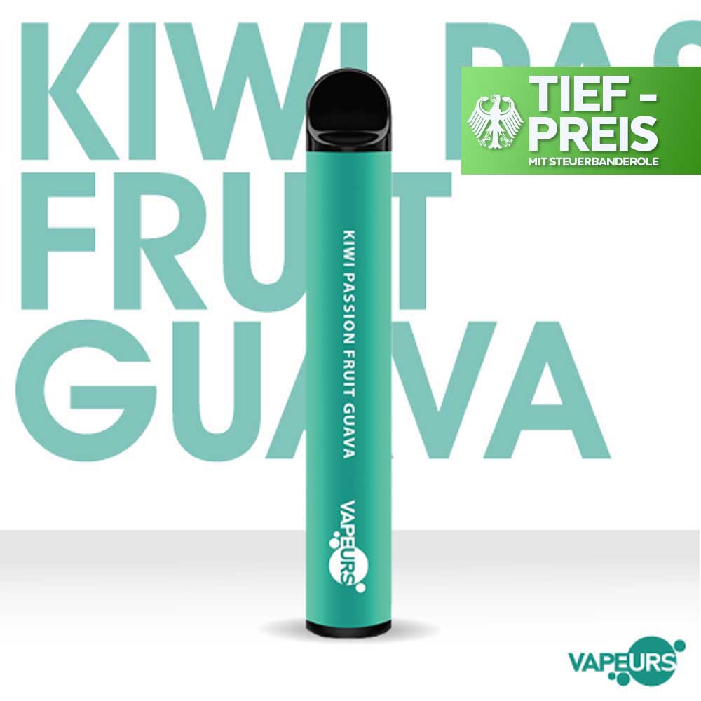 Vapeurs 600 Einweg E-Shisha 20mg - Kiwi Passion Fruit Guava