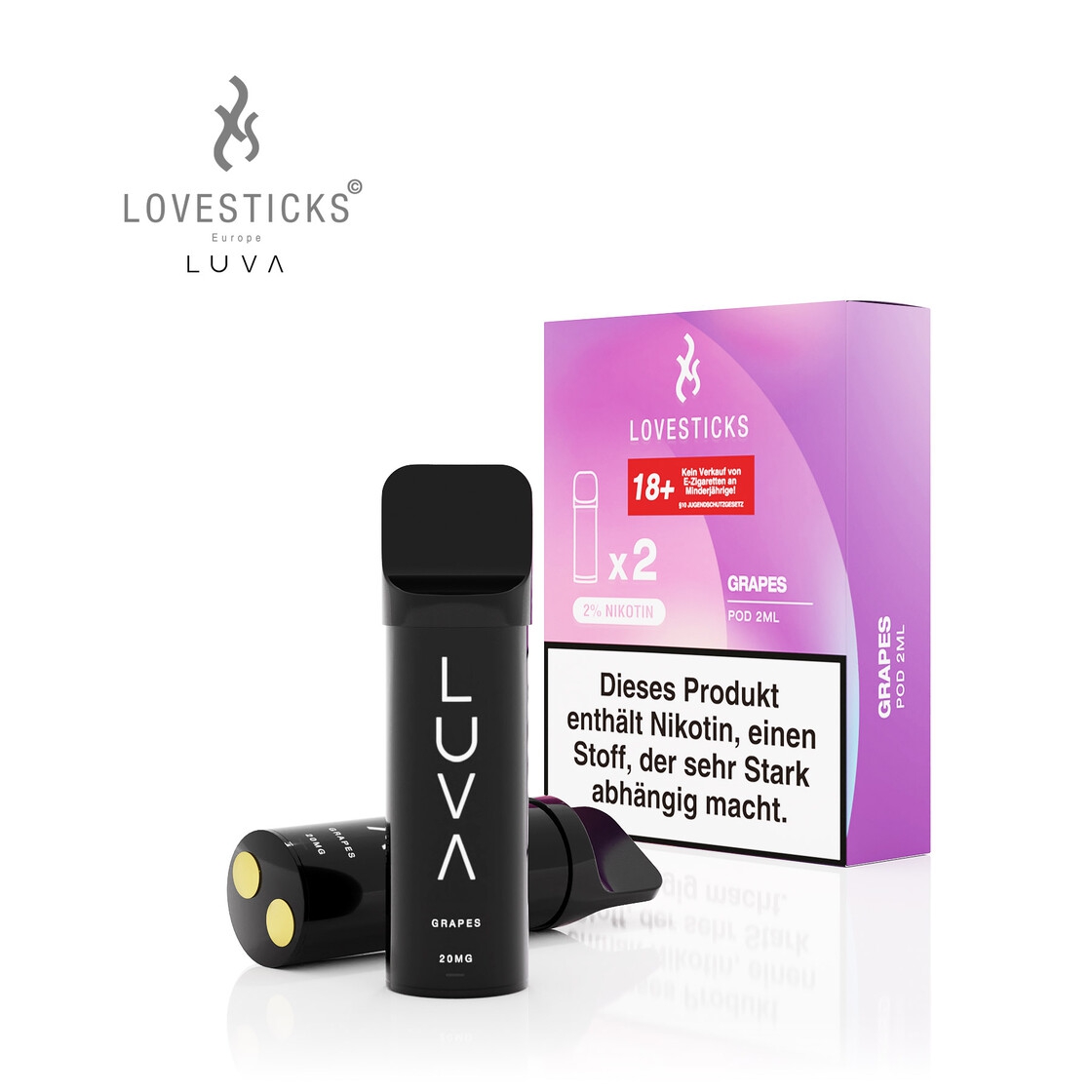 Luva Lovesticks POD Duo Pack - Grapes