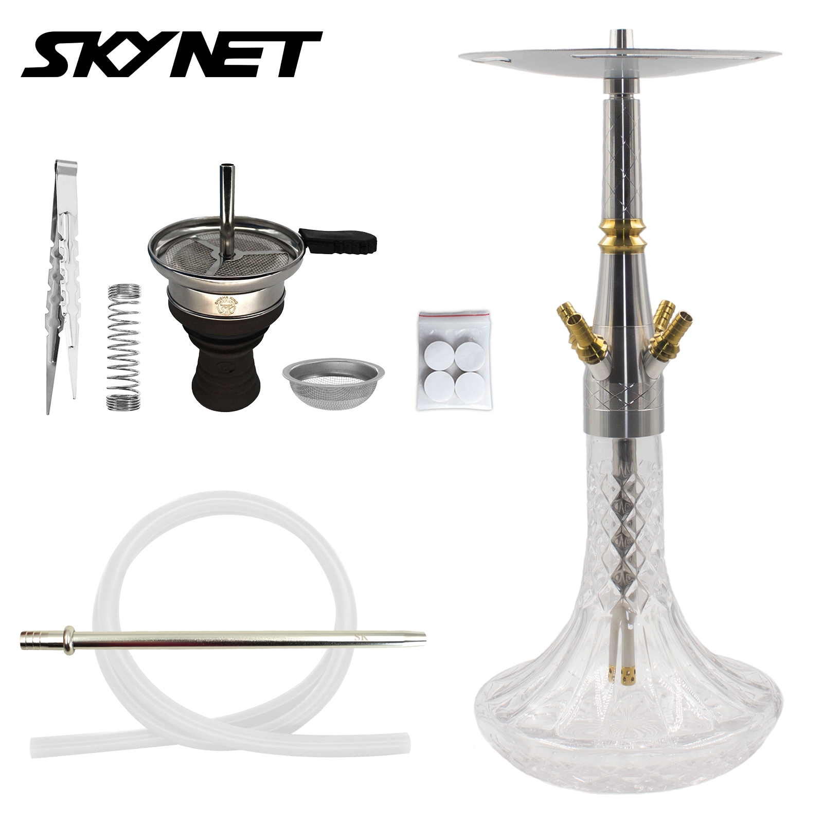 Skynet Shisha Reloaded 722 Edelstahl - Clear